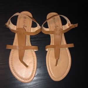 Cognac colored sandals